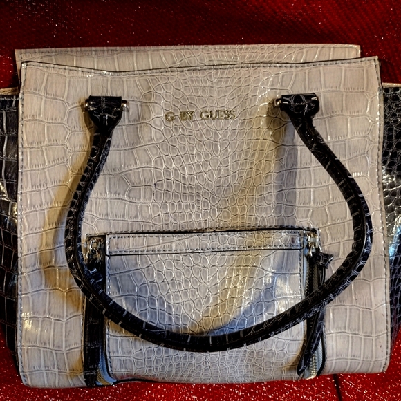 G by Guess Bags G By Guess Lavender And Black Leather Shoulder Bag